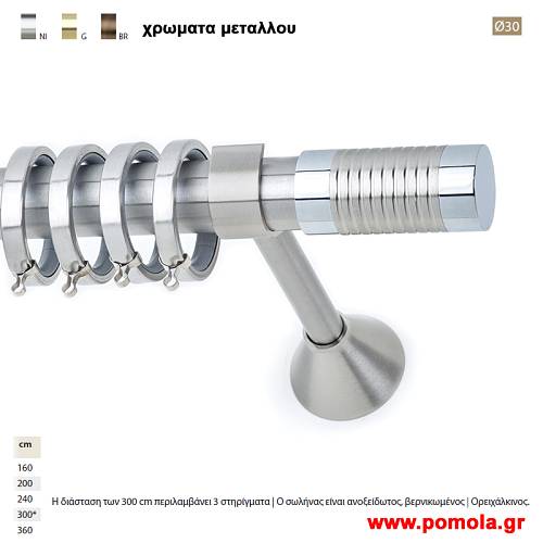 292 Κουρτινοβεργα Φ 30