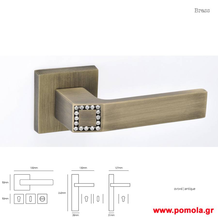 093 Πομολο πορτας με swarovski msvl